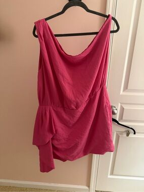 Showpo Hot Pink Draped Tank Top